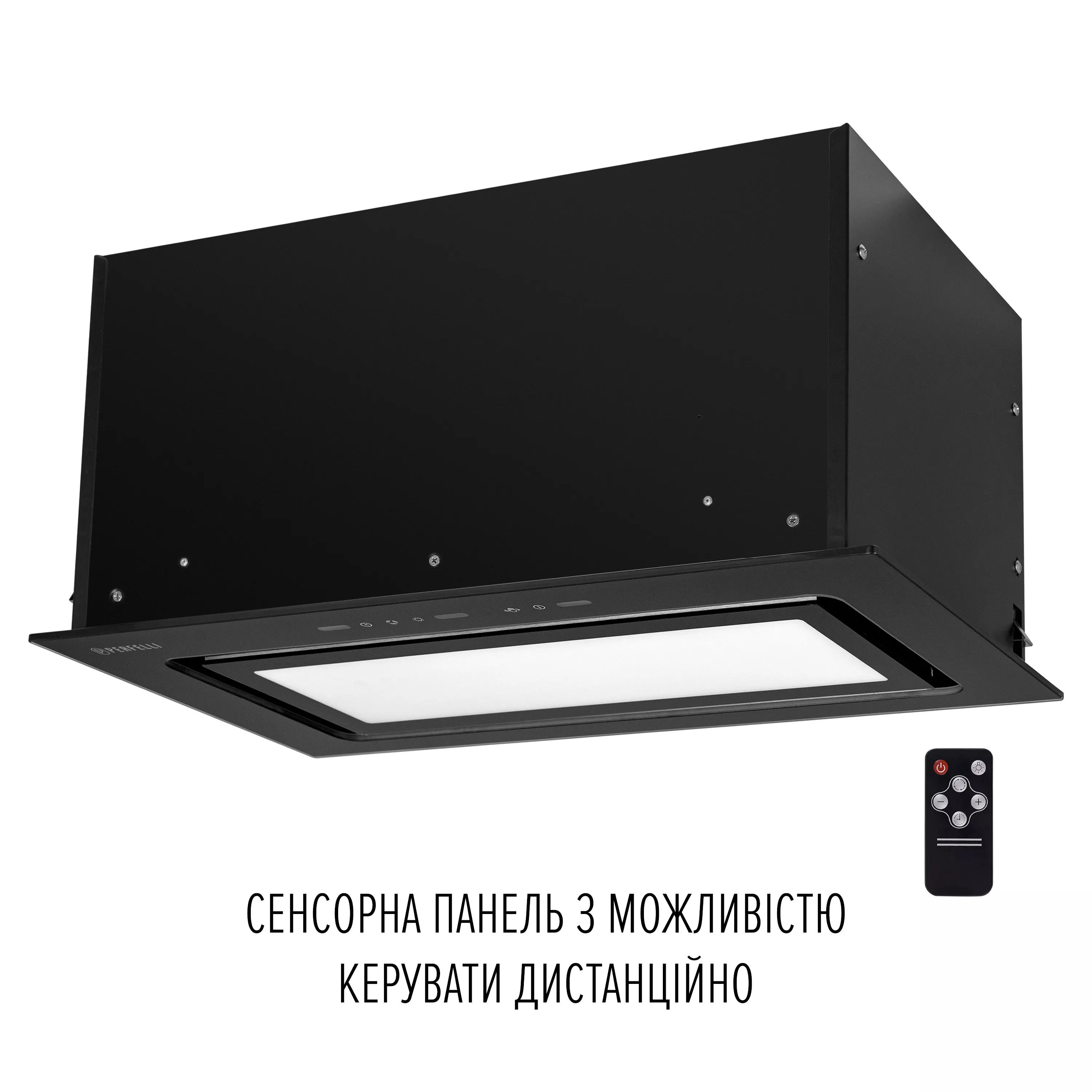 reraページ ➤Купити витяжку повновбудовану PERFELLI DESIGN VISION 6 NERO